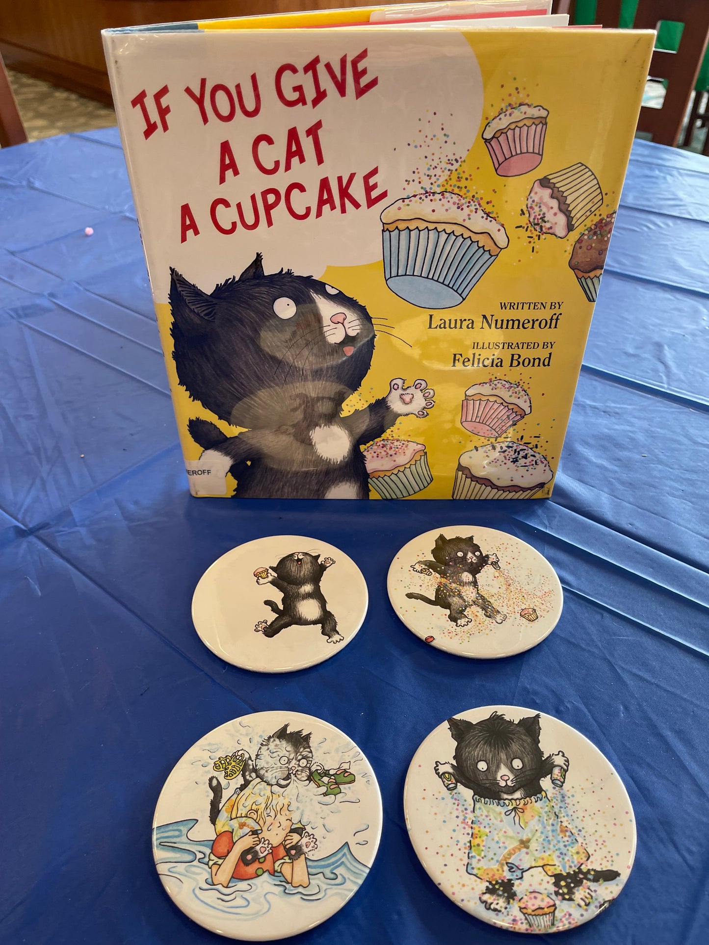 If You Give A Cat A Cupcake Coasters